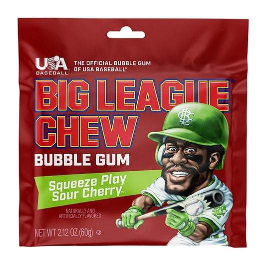 Big League Chew Sour Cherry 2.12oz — full package