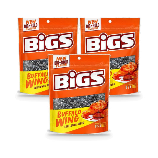 BIGS Sunflower Seeds Red Hot Buffalo Wing 5.35oz 3-Pack