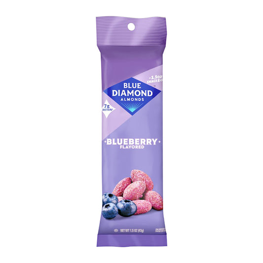 Blue Diamond Almonds Blueberry Tube 1.5oz pack — full package