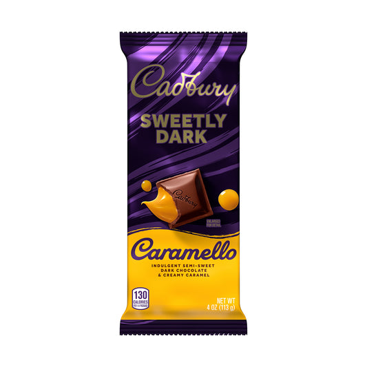 Cadbury Caramello Sweetly Dark XL Bar 4oz single
