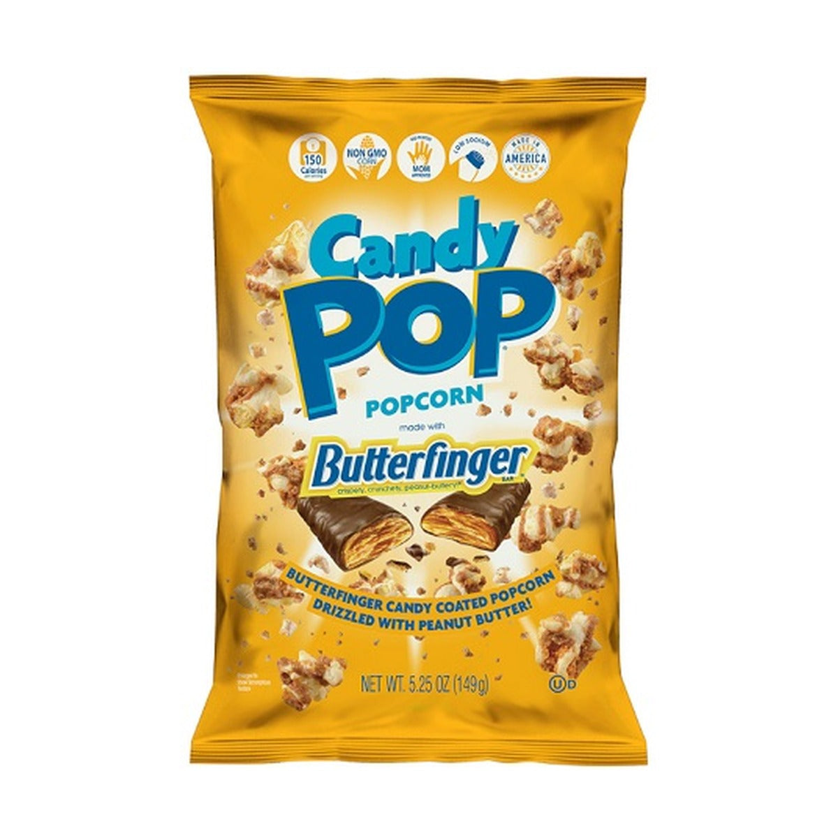 Candy Pop Butterfinger Popcorn 5.25oz Bags