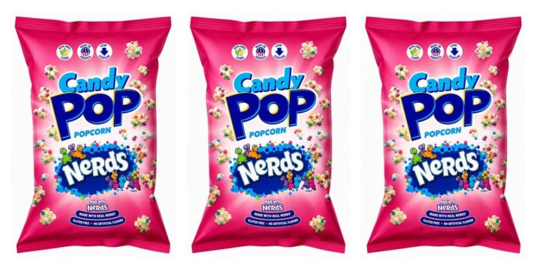 Candy Pop Nerds Popcorn 5.25oz Bags — 3-Pack