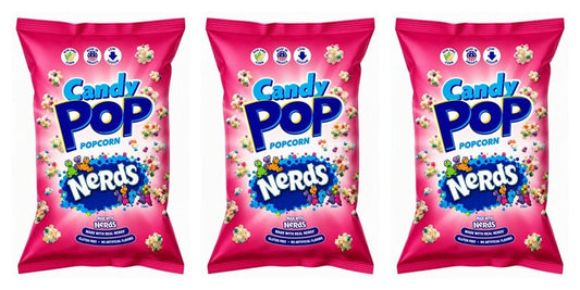 Candy Pop Nerds Popcorn 5.25oz Bags — 3-Pack