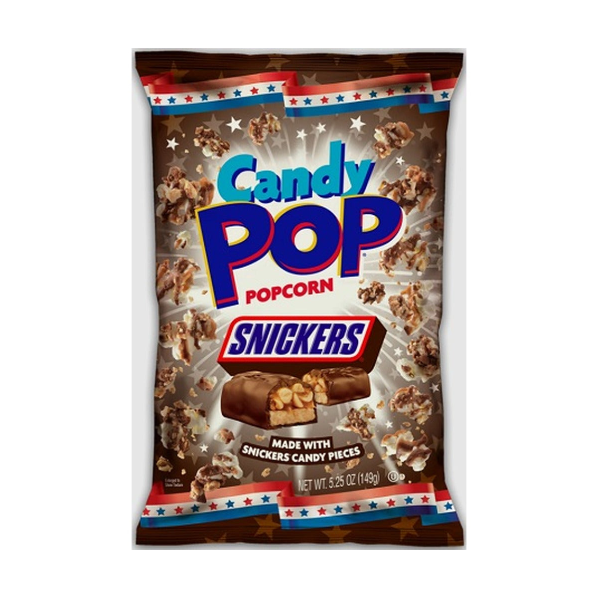 Candy Pop Snickers Popcorn 5.25oz Bags