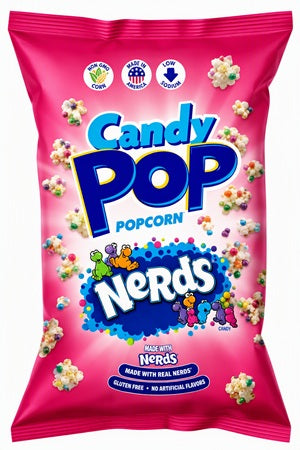 Candy Pop Nerds Popcorn 5.25oz Bags — Case of 12