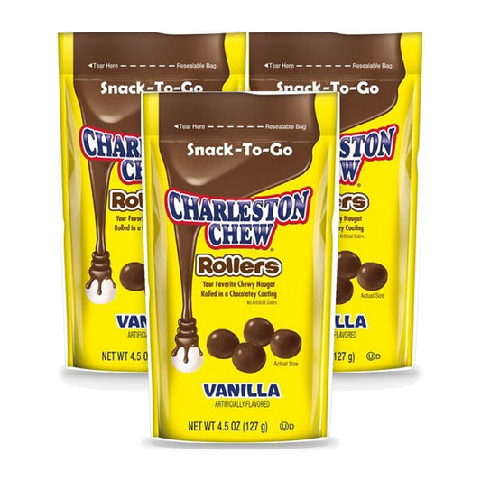 Charleston Chew Rollers Vanilla 4.5oz Pouch 3-Pack