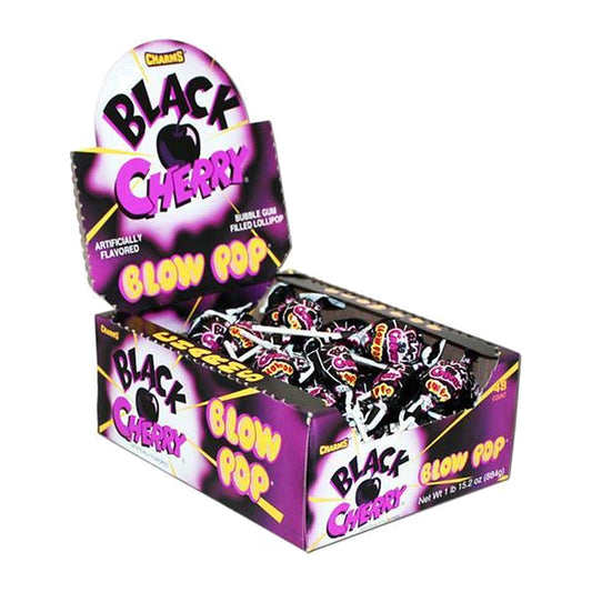 Charms Blow Pop Black Cherry 0.65oz 48ct — full package