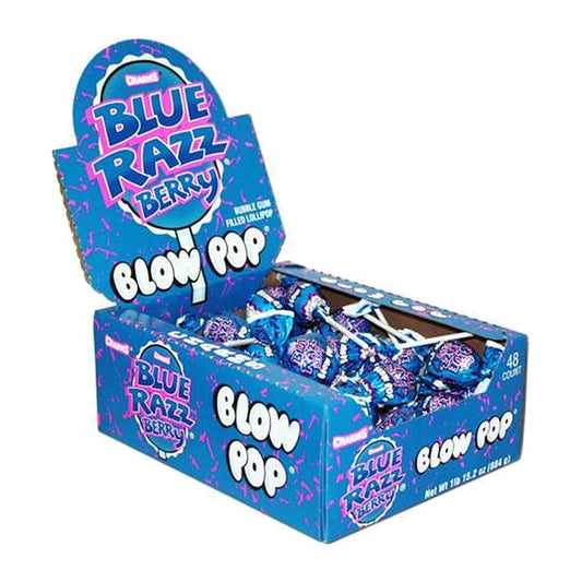 Charms Blow Pop Blue Razz 0.65oz 48ct — full package