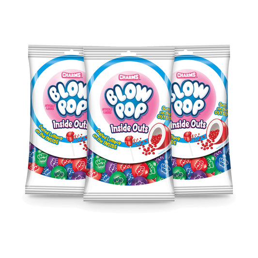 Charms Blow Pop Inside Outs Peg Bag 7oz 3-Pack