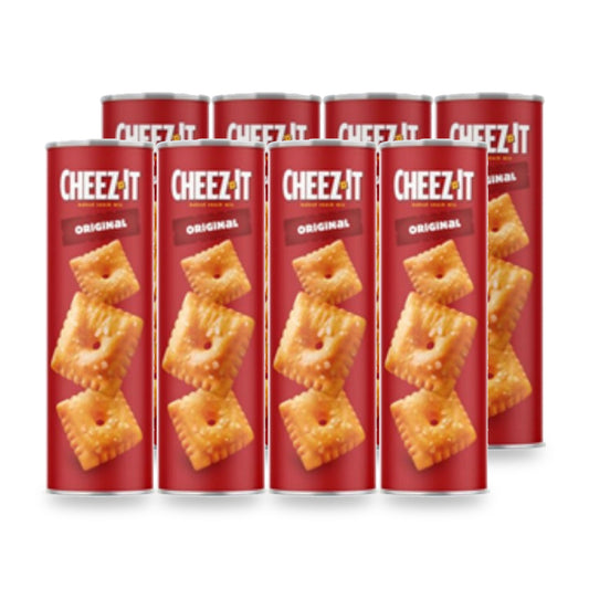 Eight Cheez-It Original 6.8 oz cans