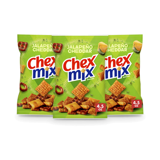 Chex Mix Jalapeno Cheddar Snack Mix 4.5oz - 3-Pack