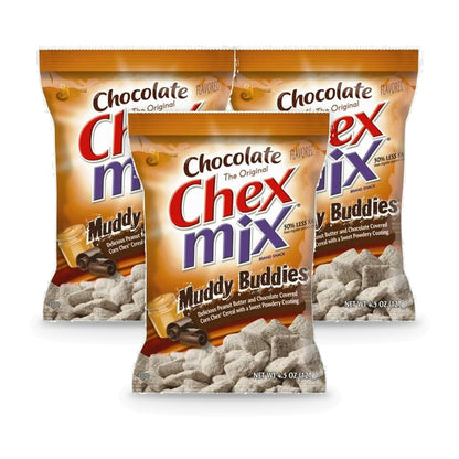 Chex Mix Muddy Buddies 4.5oz 3-Pack — three single packs