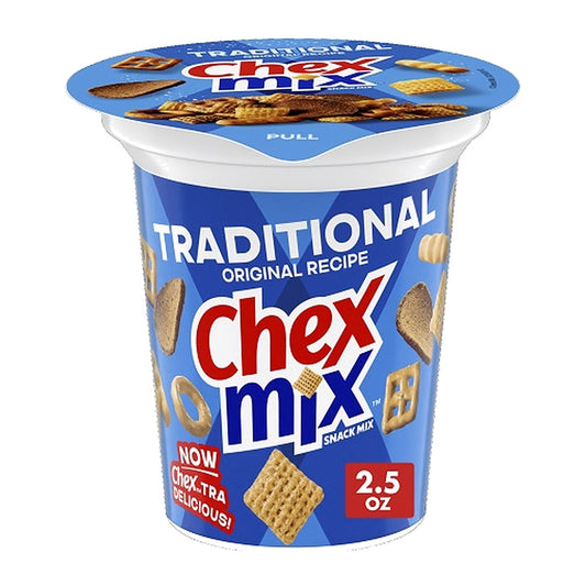 Chex Mix Traditional Snack Mix Cups 2.5oz bag — full pack