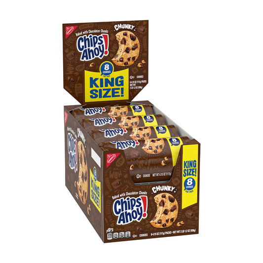 Chips Ahoy King Size Chunky Cookies 4.15oz