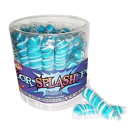 Color Splash Pops Blueberry 0.42oz 30ct Tub — full package
