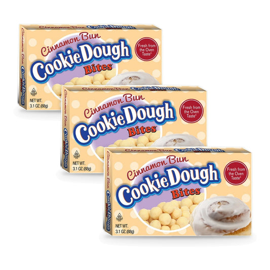 Cookie Dough Bites Cinnamon Bun 3.1oz 3-Pack