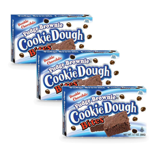 Cookie Dough Bites Fudge Brownie 3.1oz 3-Pack