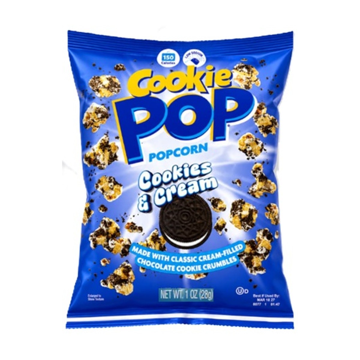 Cookie Pop Cookies and Cream Popcorn 1oz bag