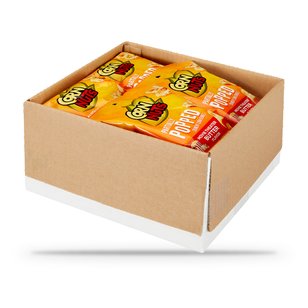 Corn Nuts Partially Popped Movie Theater Butter 3oz Peg Bag, Box of 12 bags