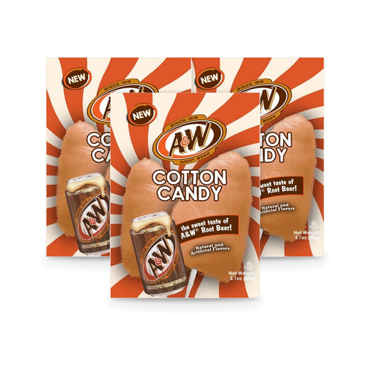 Cotton Candy A&W Root Beer 3.1oz Peg Bag 3-Pack