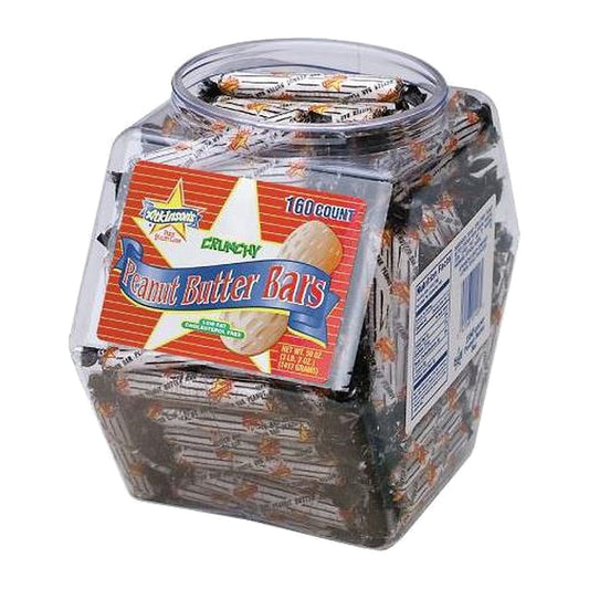 Crunchy Peanut Butter Bars Jar 0.37oz 160ct pack — full package