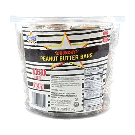 Crunchy Peanut Butter Bars Tub 160ct pack — full package