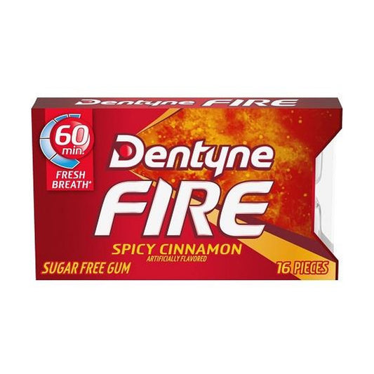 Dentyne Ice Fire Spicy Cinnamon Sugar-Free Gum 16-Piece Packs