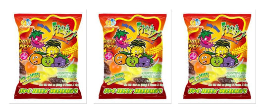 Din Don Fruity's Ju-C Jelly Bites Hot & Spicy 13oz 3-Pack