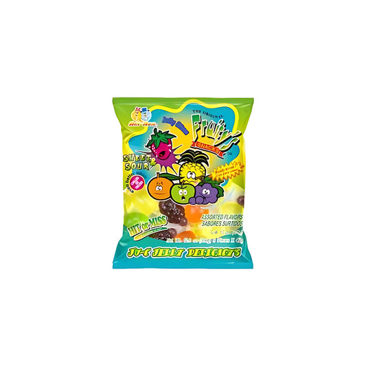 Din Don Fruity's Ju-C Jelly Bites Sweet & Sour 13oz