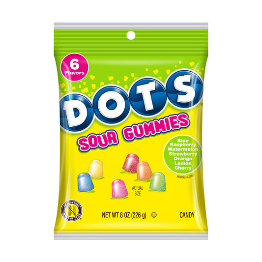 Dots Sour Peg Bag 8oz