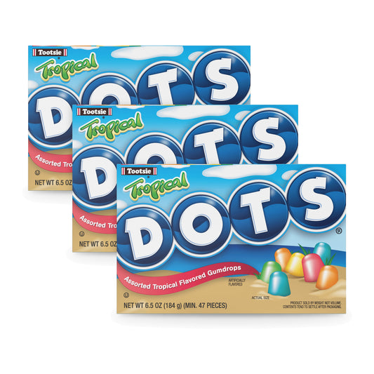 Dots Tropical 6.5oz Theater Box 3-Pack