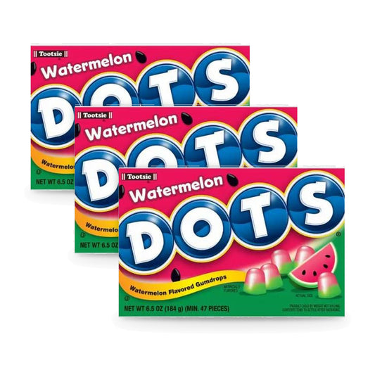 Dots Watermelon 6.5oz Theater Box 3-Pack
