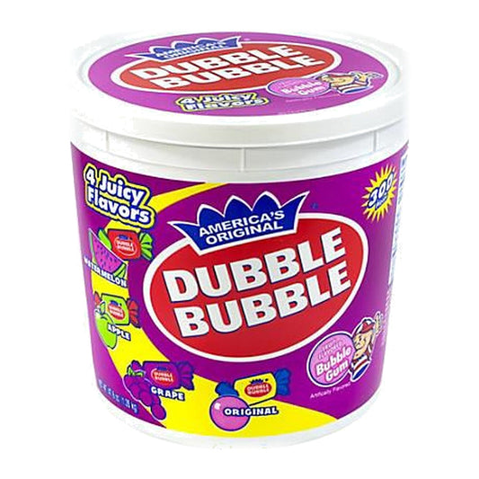 Dubble Bubble Assorted Gum Tub 300ct (0.16oz) — full package