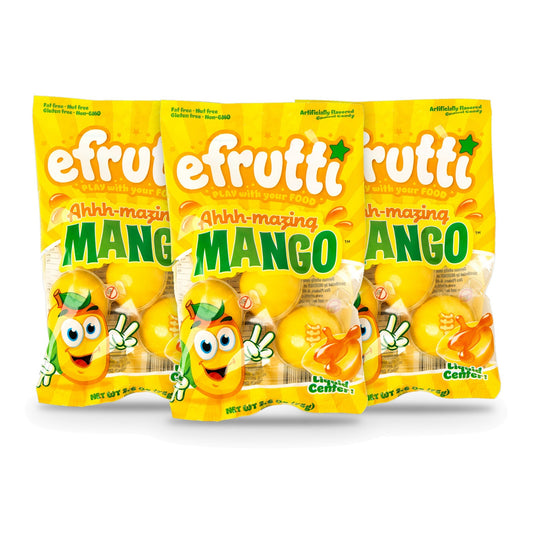 e.frutti 3D Fruit Ahhh-mazing Mango 2.6oz Peg Bag 3-pack