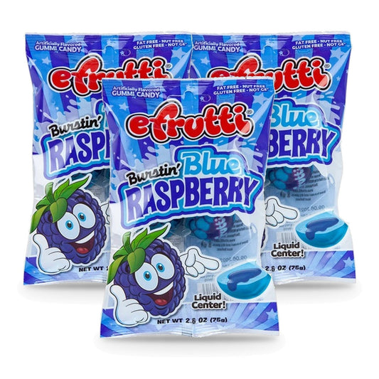 e.frutti Burstin' Blue Raspberry 2.6oz Peg Bag 3-Pack