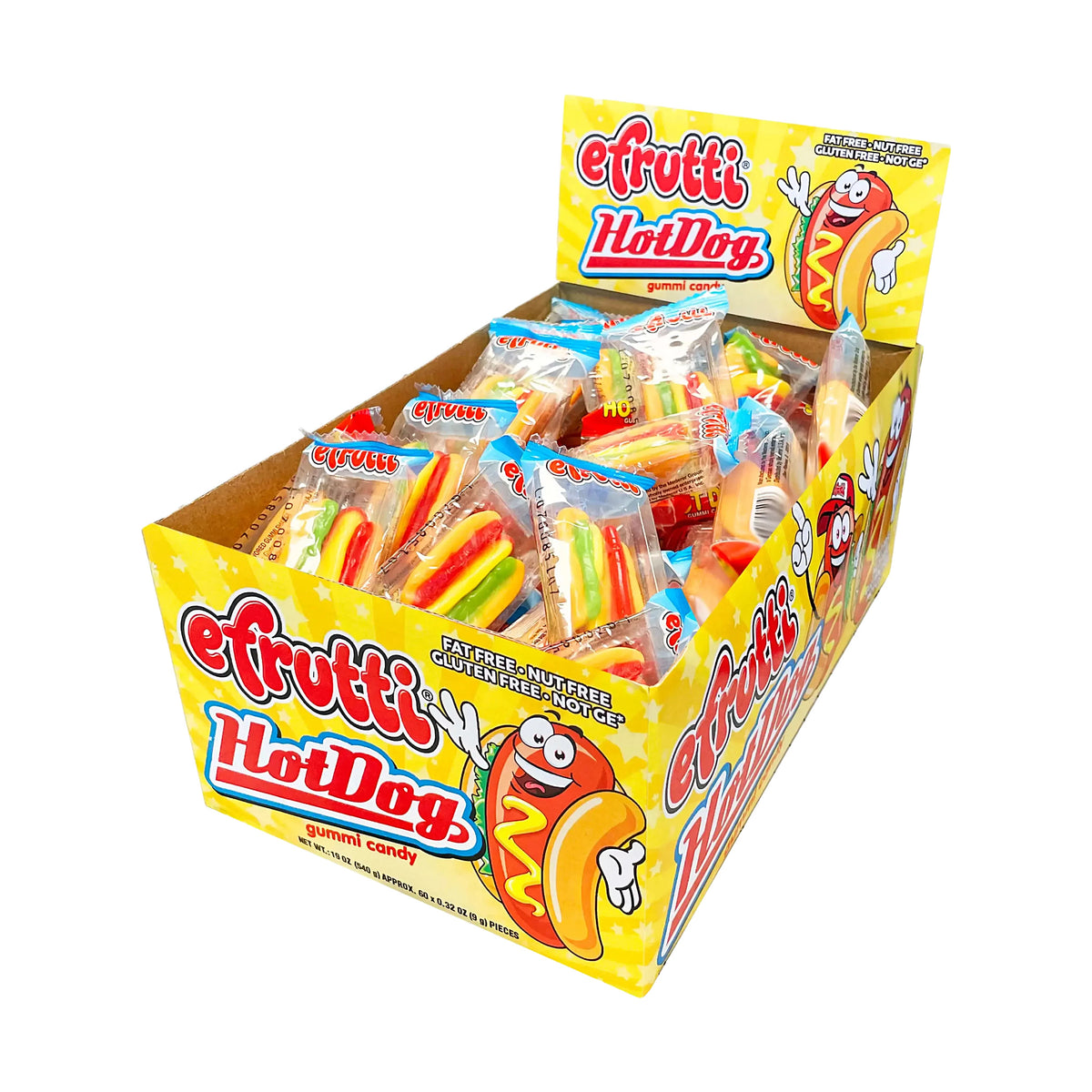 e.frutti Hot Dogs Gummi 0.32oz 60ct box