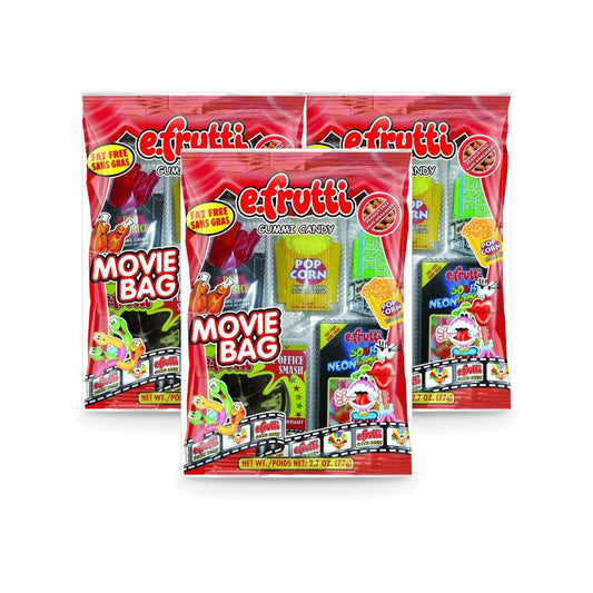 e.frutti Movie Bag Gummy 2.7oz Peg Bag 3-Pack