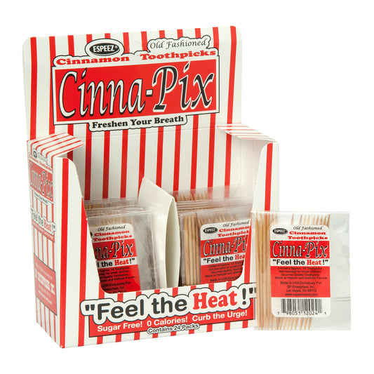 Espeez Cinna-Pix Cinnamon Toothpicks 15pc pack — full package