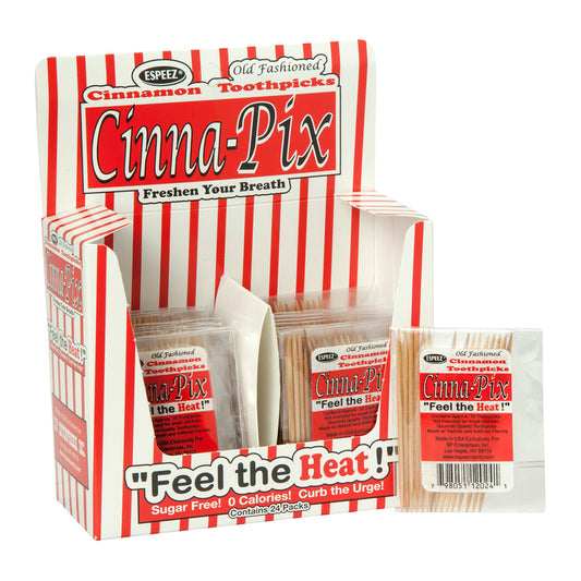 Espeez Cinna-Pix Cinnamon Toothpicks 15pc pack — full package