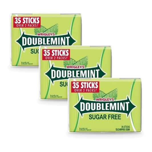 Extra Doublemint Sugar-Free Chewing Gum 35-Stick Packs 3-Pack