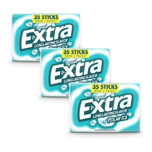 Extra Polar Ice Sugar-Free Gum 35-Stick Packs 3-Pack