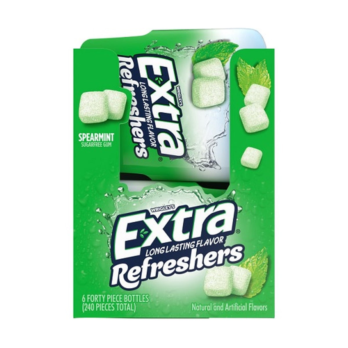 Extra Refreshers Spearmint Sugar-Free Gum 40-Piece Bottle