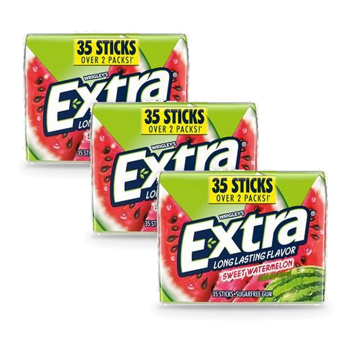Extra Sweet Watermelon Sugar-Free Chewing Gum 35-Stick Packs