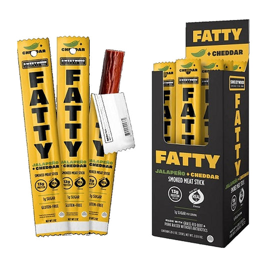 Fatty Meat Stick Jalapeno + Cheddar 2oz pack — full package