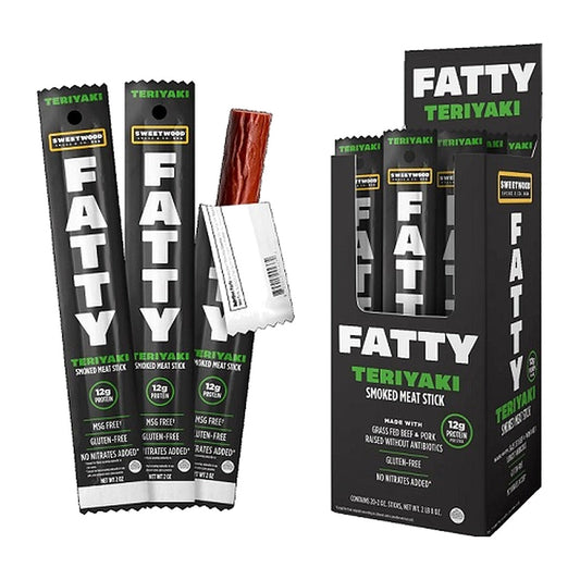 Fatty Meat Stick Teriyaki 2oz pack — full package