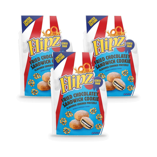 Flipz Limited Edition Fried Chocolatey Sandwich Cookie 6.5oz 3-Pack