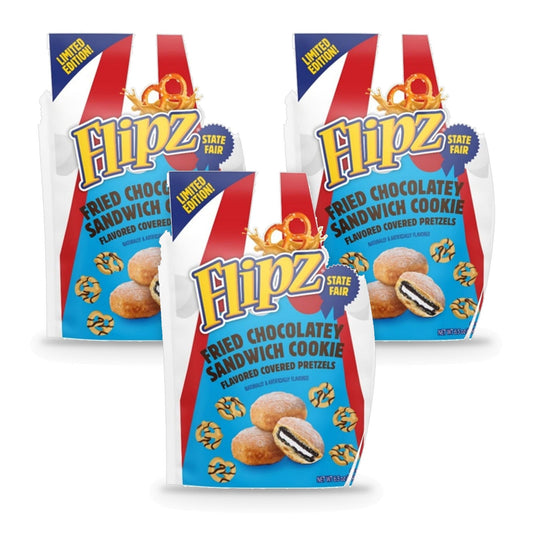 Flipz Limited Edition Fried Chocolatey Sandwich Cookie 6.5oz 3-Pack