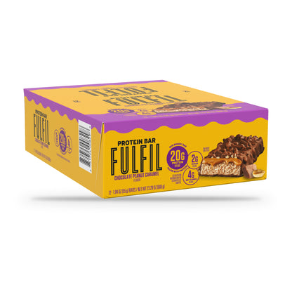 Fulfil Chocolate Peanut Caramel Protein Bar 1.94oz, Box of 12
