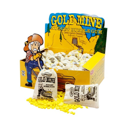 Espeez Gold Mine Nugget Bubble Gum 2oz