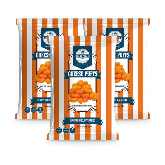 Grandpapa's Cheese Puffs 3oz 3-Pack